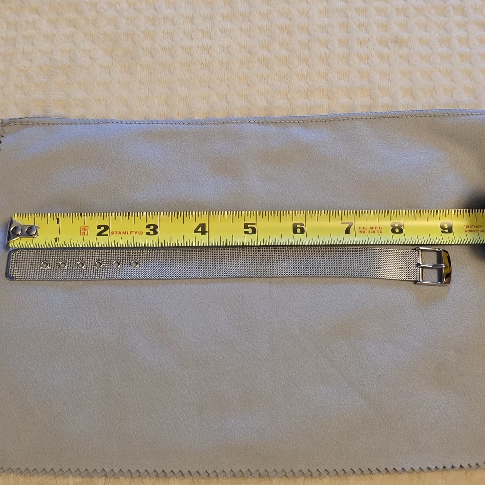 Stainless Steel Mesh Belt Buckle Bracelet - Picture 5 of 6